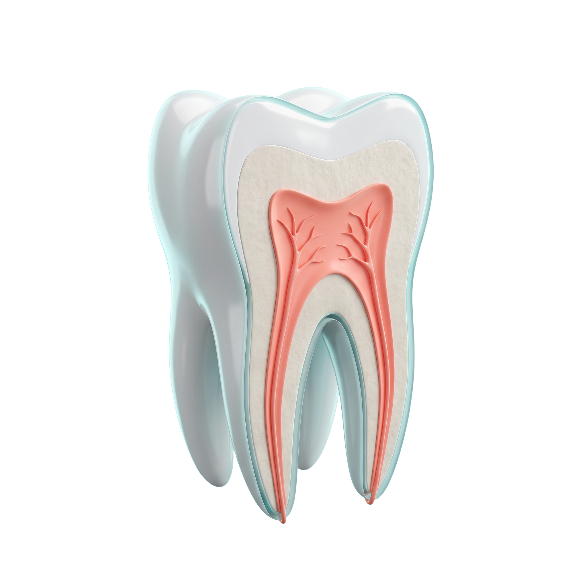 Root canal treatment illustration