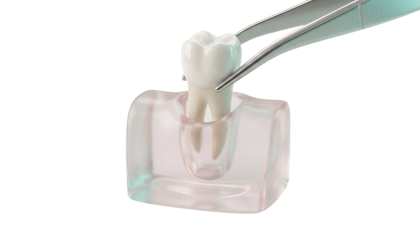 Single extracted tooth